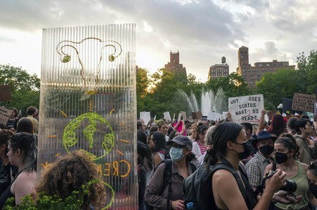 Protest gegen die Entscheidung der Supreme Courts gegen das Abtreibungsrecht in New York