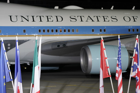 Ankunft von Präsident Biden in München