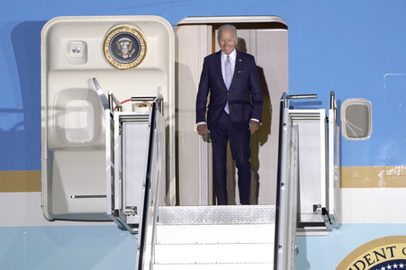 Ankunft von Präsident Biden in München