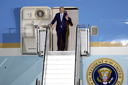 Ankunft von Präsident Biden in München