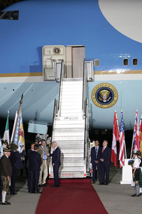 Ankunft von Präsident Biden in München