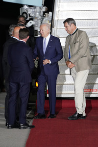 Ankunft von Präsident Biden in München