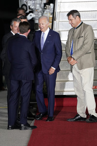 Ankunft von Präsident Biden in München