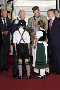 Ankunft von Präsident Biden in München