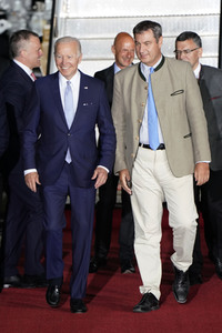 Ankunft von Präsident Biden in München