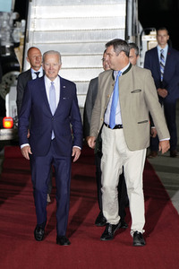 Ankunft von Präsident Biden in München