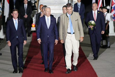 Ankunft von Präsident Biden in München