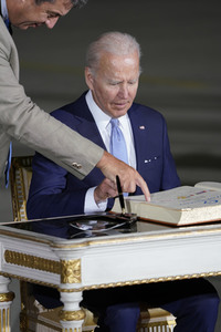 Ankunft von Präsident Biden in München