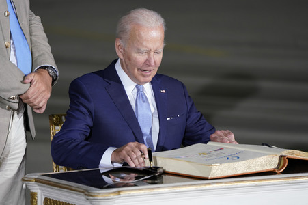 Ankunft von Präsident Biden in München