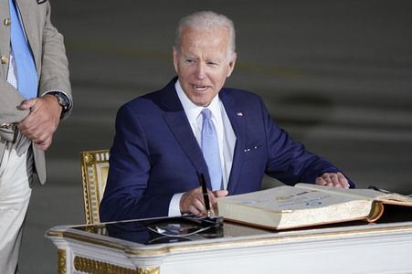 Ankunft von Präsident Biden in München