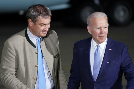 Ankunft von Präsident Biden in München