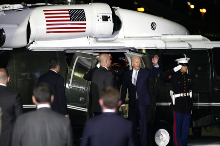 Ankunft von Präsident Biden in München
