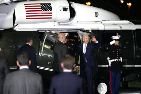 Ankunft von Präsident Biden in München