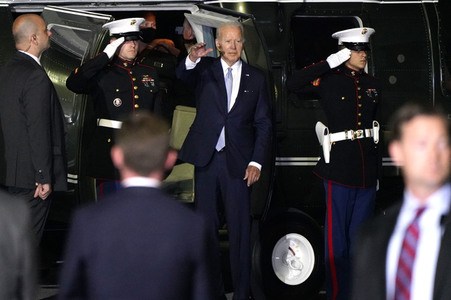 Ankunft von Präsident Biden in München