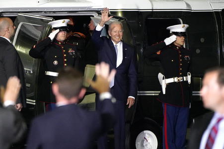 Ankunft von Präsident Biden in München