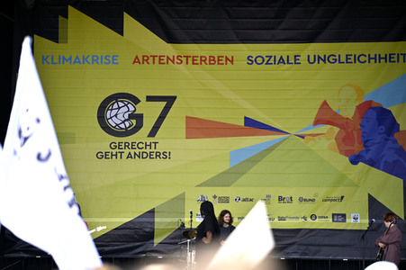 Demonstration gegen den G7-Gipfel in München
