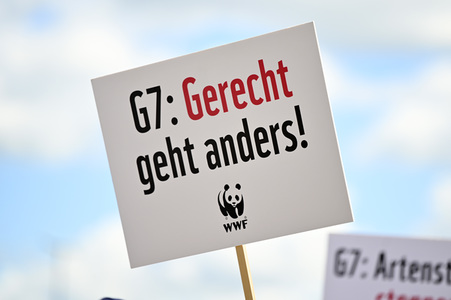 Demonstration gegen den G7-Gipfel in München