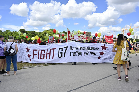 Demonstration gegen den G7-Gipfel in München