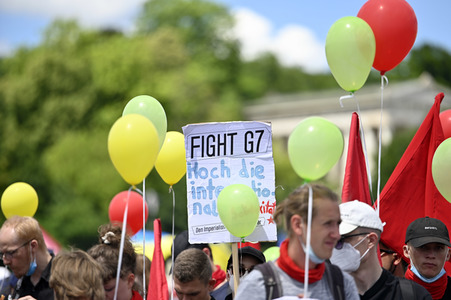 Demonstration gegen den G7-Gipfel in München