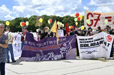 Demonstration gegen den G7-Gipfel in München
