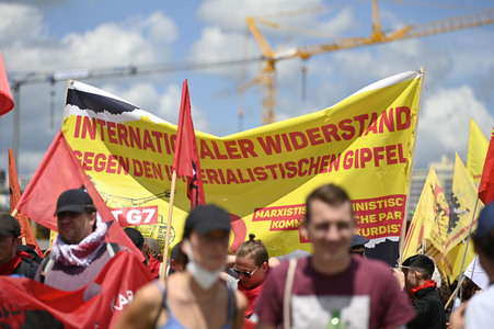 Demonstration gegen den G7-Gipfel in München
