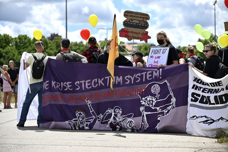 Demonstration gegen den G7-Gipfel in München