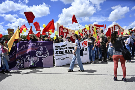 Demonstration gegen den G7-Gipfel in München