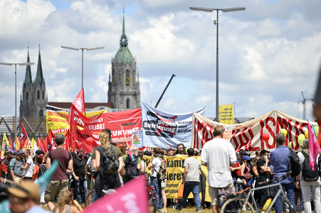 Demonstration gegen den G7-Gipfel in München