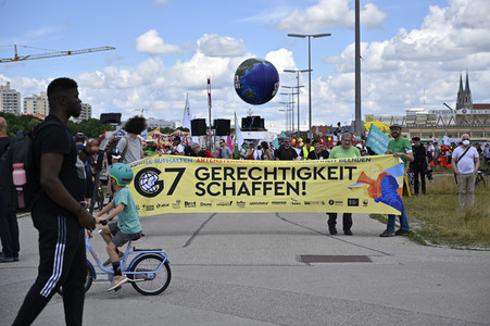 Demonstration gegen den G7-Gipfel in München