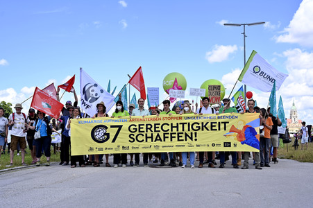Demonstration gegen den G7-Gipfel in München