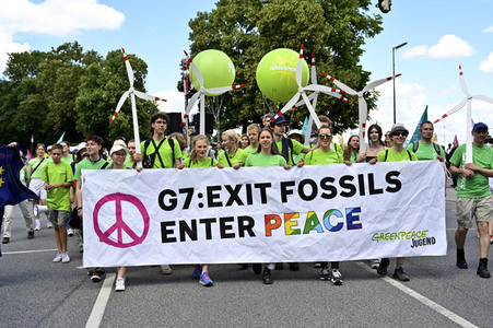 Demonstration gegen den G7-Gipfel in München