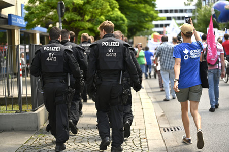 Demonstration gegen den G7-Gipfel in München