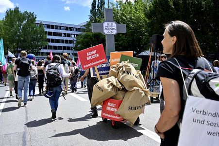 Demonstration gegen den G7-Gipfel in München
