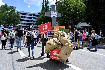 Demonstration gegen den G7-Gipfel in München