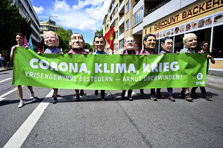 Demonstration gegen den G7-Gipfel in München