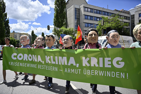Demonstration gegen den G7-Gipfel in München