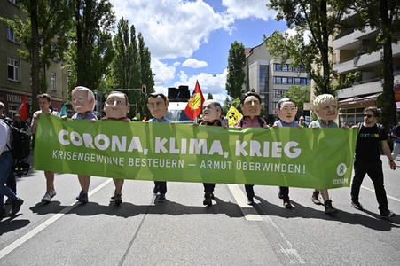 Demonstration gegen den G7-Gipfel in München