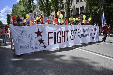 Demonstration gegen den G7-Gipfel in München