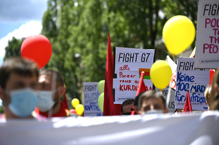 Demonstration gegen den G7-Gipfel in München