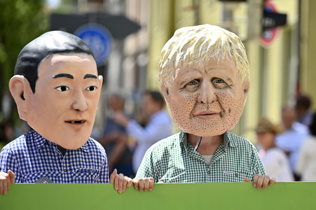 Demonstration gegen den G7-Gipfel in München