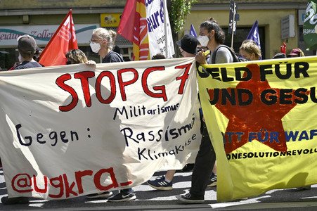 Demonstration gegen den G7-Gipfel in München