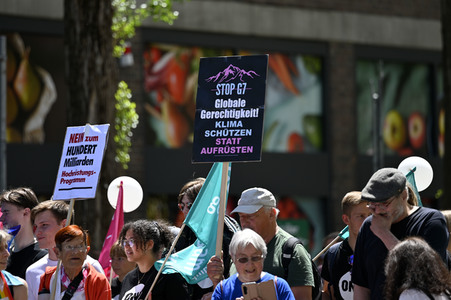 Demonstration gegen den G7-Gipfel in München