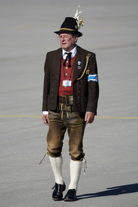 Ankunft von Präsident Macron in München