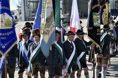 Ankunft von Präsident Macron in München