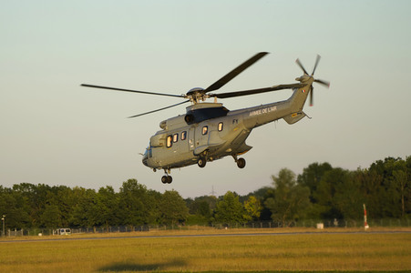 Ankunft von Präsident Macron in München