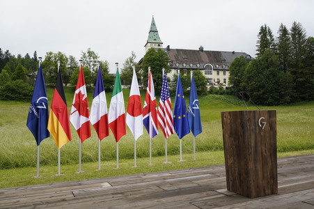 Abschlusspressekonferenz zum G7-Gipfel in Klais