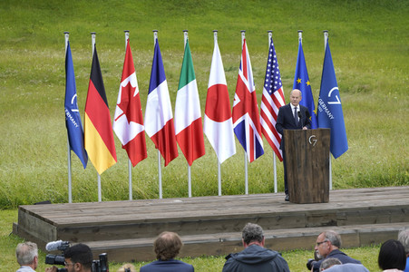 Abschlusspressekonferenz zum G7-Gipfel in Klais