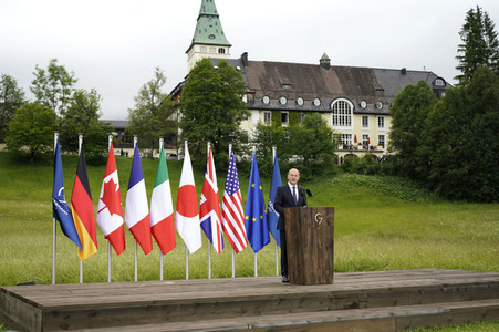 Abschlusspressekonferenz zum G7-Gipfel in Klais