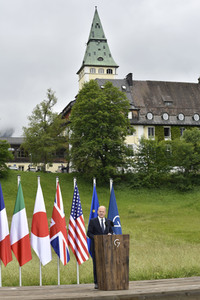 Abschlusspressekonferenz zum G7-Gipfel in Klais