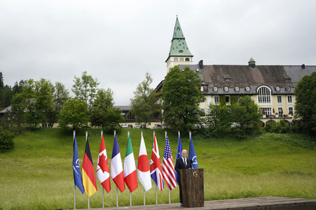 Abschlusspressekonferenz zum G7-Gipfel in Klais